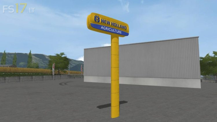 New Holland Dealer Signboard Prefab V 1 0 FS17 Mods