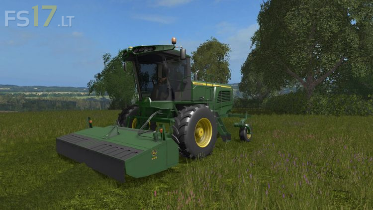 John Deere W260 Windrower v 1.1 - FS17 mods