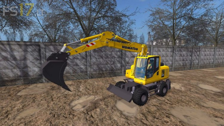 Komatsu PW160 v 1.0 - FS17 mods