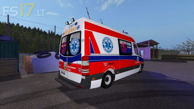 Mercedes Benz Sprinter Poland Ambulance v 1.0 FS17 mods
