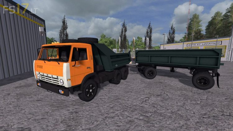 Kamaz 55111 & Trailer v 1.2 - FS17 mods