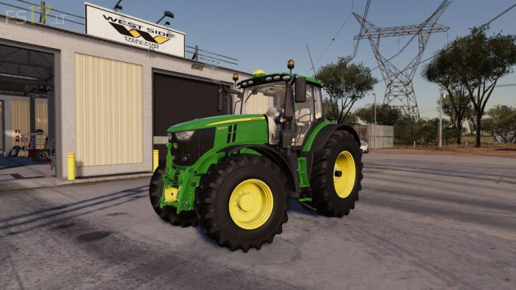 John Deere 6R Green & Black Edition v 1.0.0.4 - FS19 mods