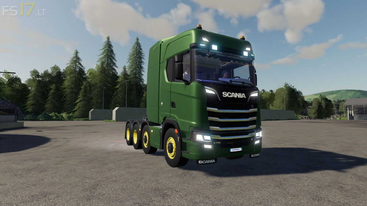 Scania R730 8x4 v 1.0 - FS19 mods