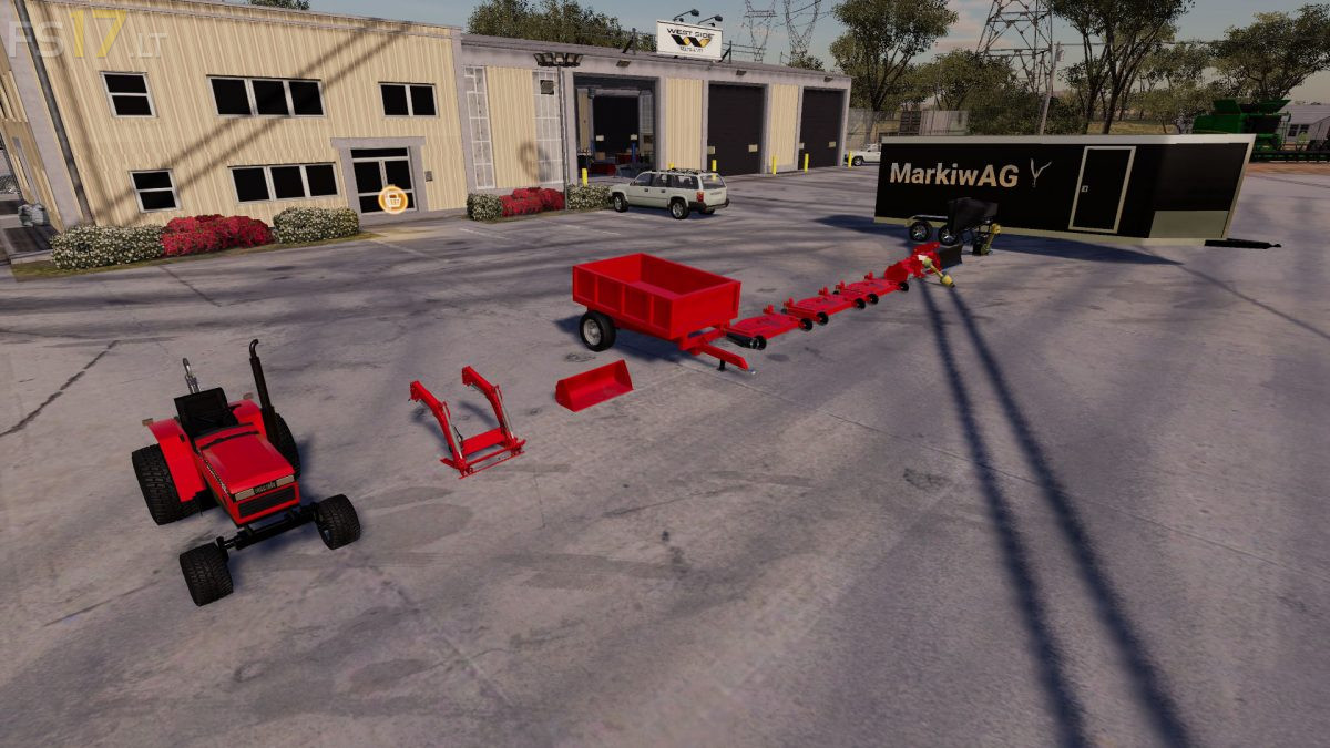 Case Ih 235 Lawn Tractor And Car Hauler Mods Pack V 10 Fs19 Mods 5433