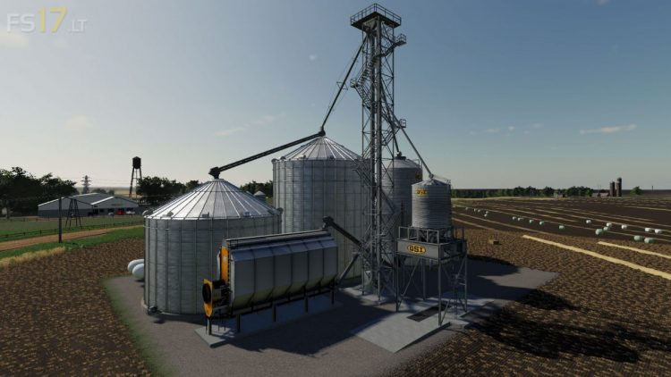 Fs19 Placeable Grain Bins 4093