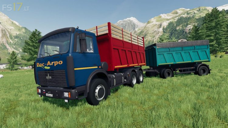 MAZ 5516A2 & Trailer v 1.0 - FS19 mods