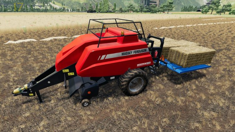 Hesston Big Baler & Bale Collector v 1.1 - FS19 mods