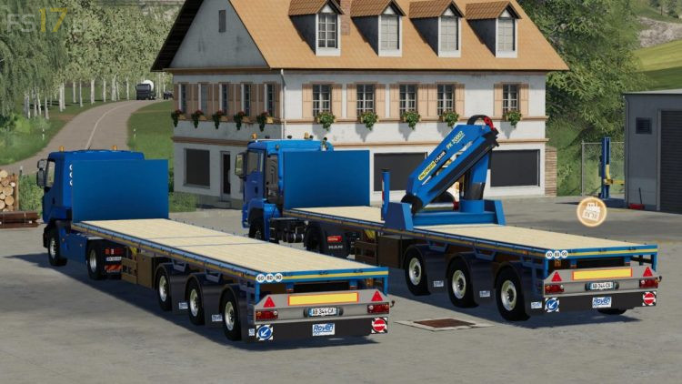 Royen Flatbed Trailer v 1.0 - FS19 mods