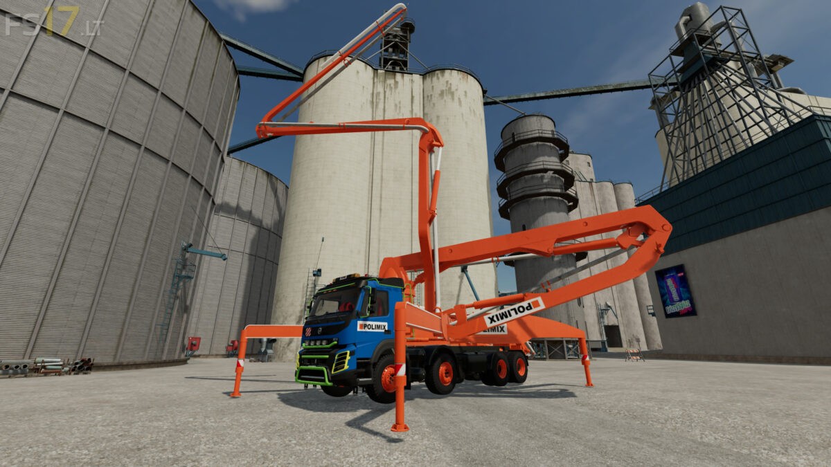 Volvo Concrete Pump Truck V 10 Farming Simulator 22 Mods 6078