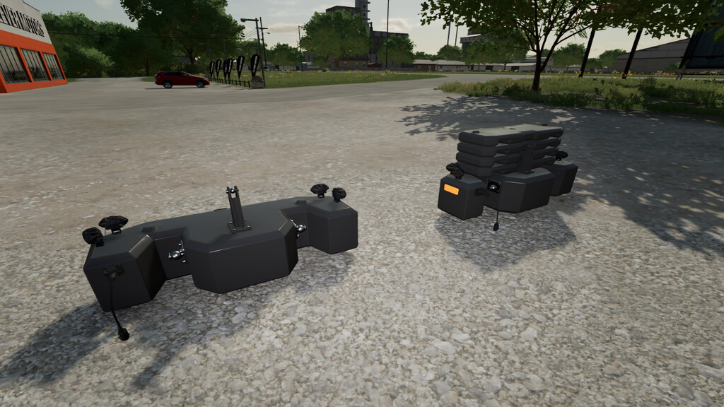 Hi-Vis LED Lights Tractor Front Weight v 1.0