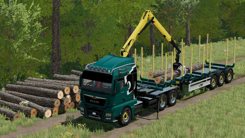 MAN TGX Forest Semi Truck v 2.0