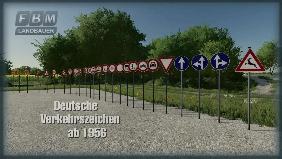Traffic Signs DE 1956 Pack v 1.1