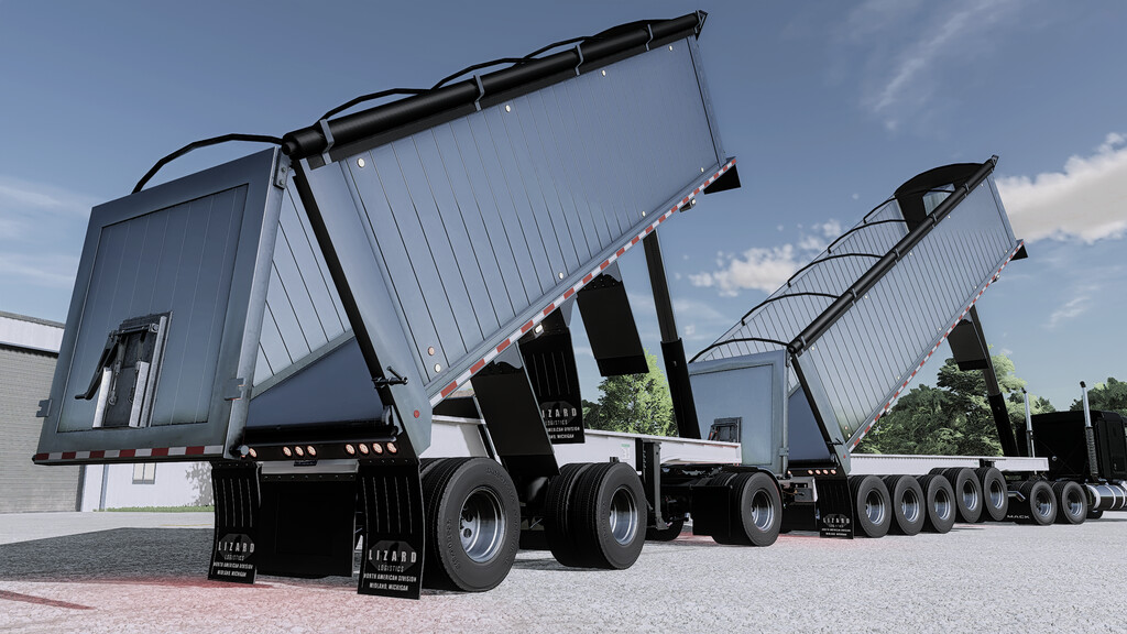 Lizard Superior End Dump Trailers Pack v 1.0