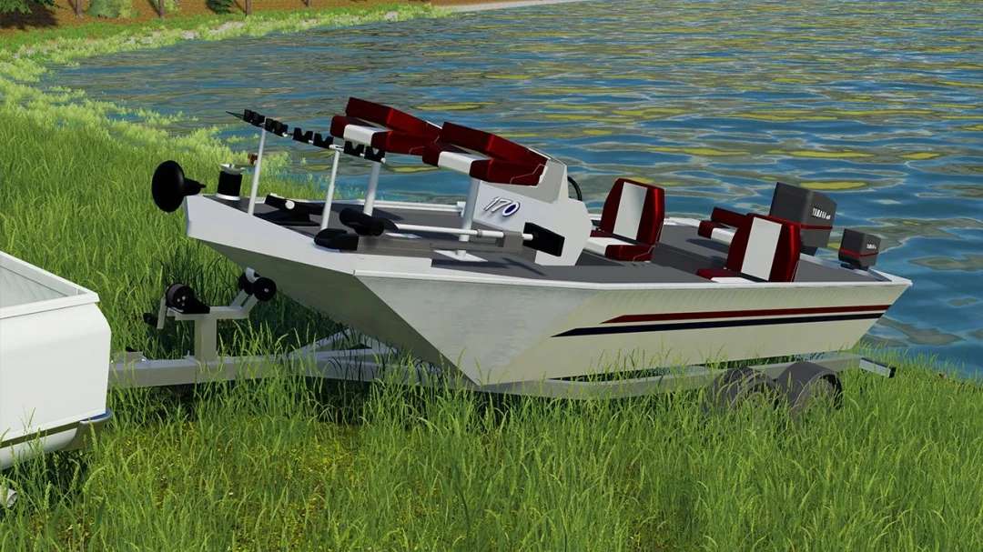 Prop Fishing Boat on Trailer v 1.0