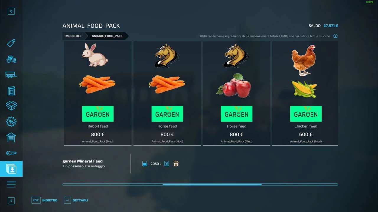 Animal Food Pack v 1.1
