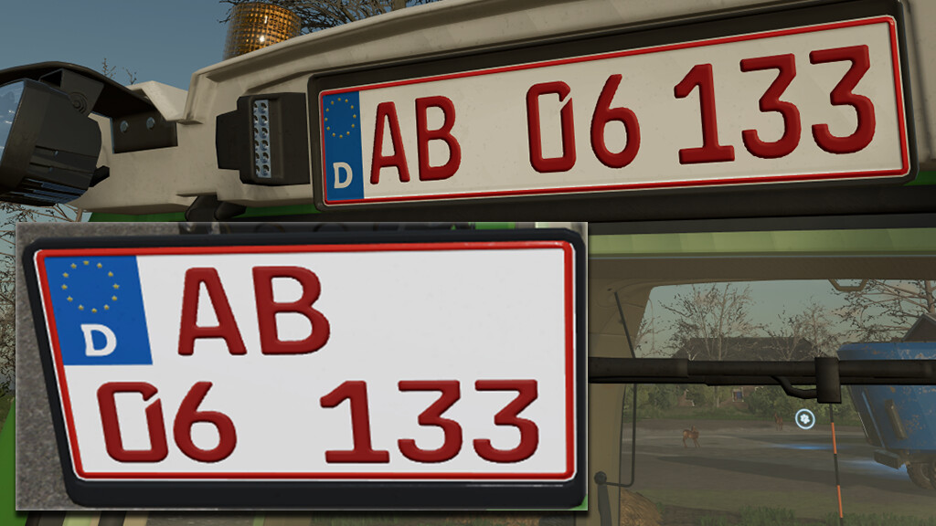 German License plate Incl. Shorttime and Season (Prefab) v 1.0.0.1