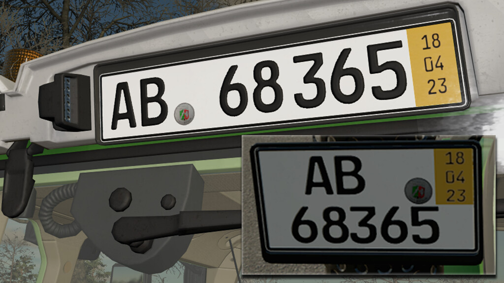 German License plate Incl. Shorttime and Season (Prefab) v 1.0.0.1