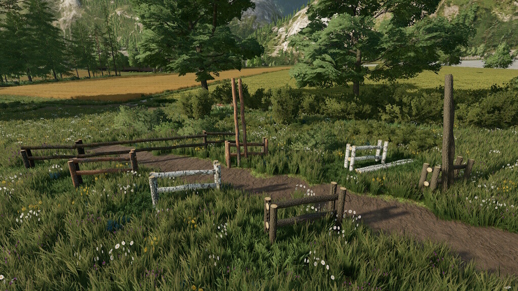 Tree Trunk Fences v 1.0.1.0