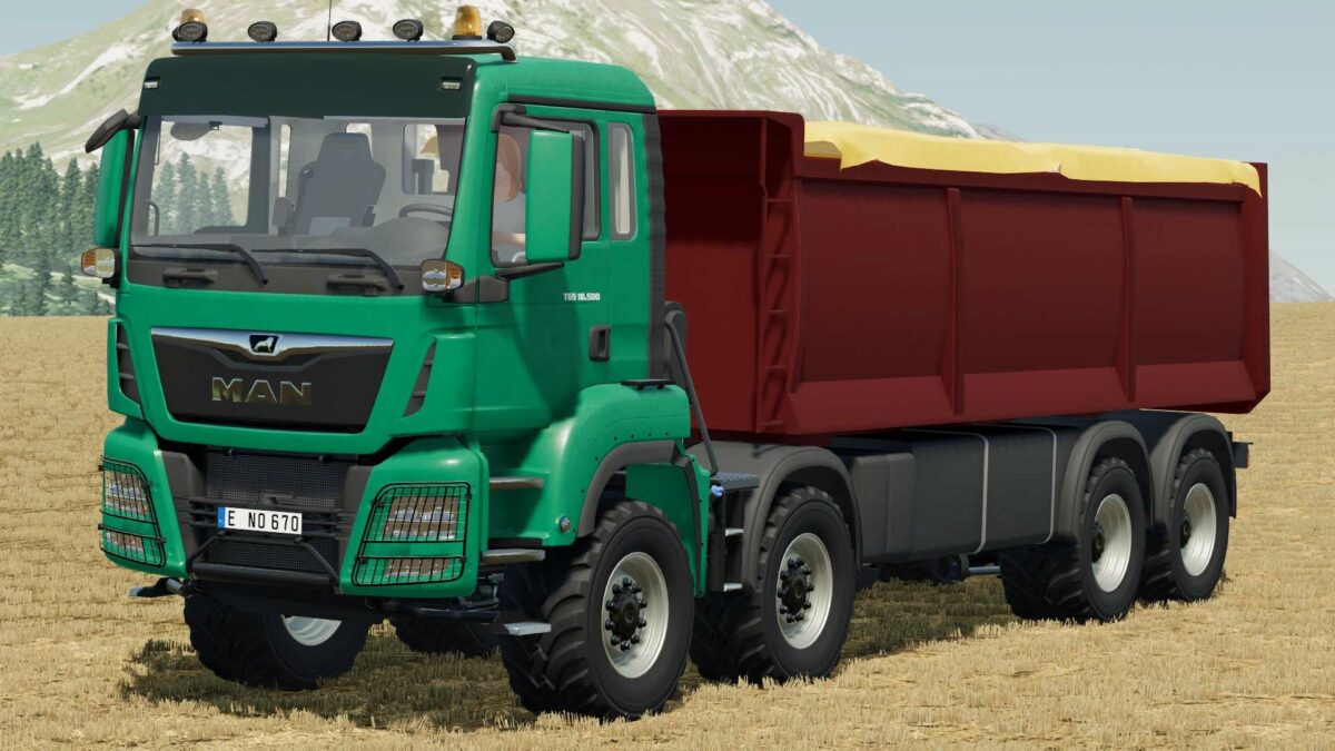 MAN TGS 18.500 8×8 Kipper Truck v1.0