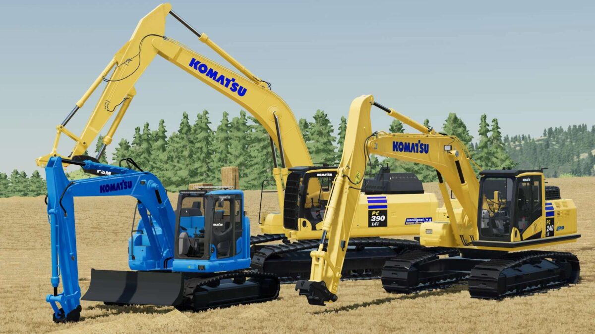 Komatsu Excavators Pack v 1.0