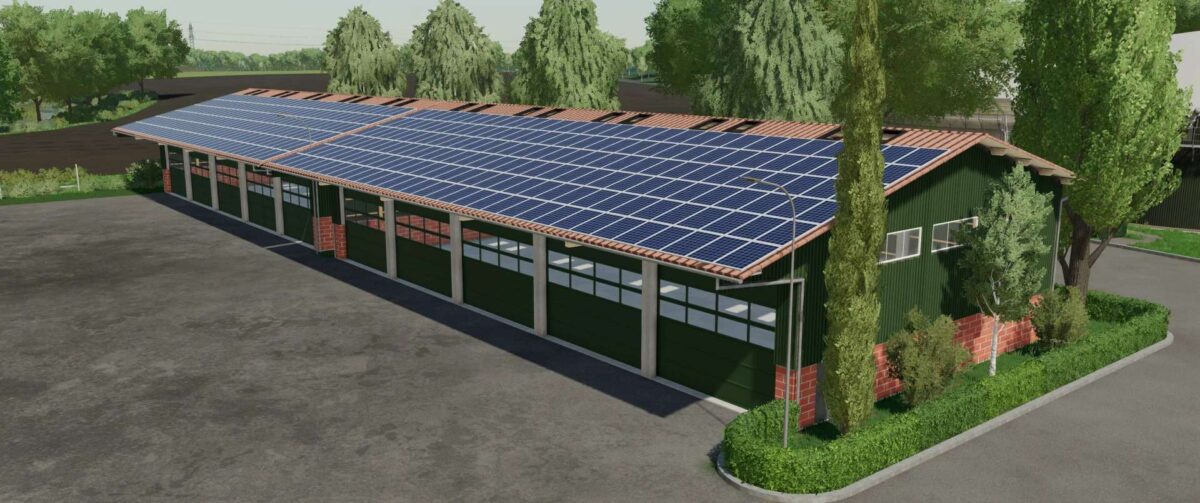 Machine Storage with Solar Panels v 1.0