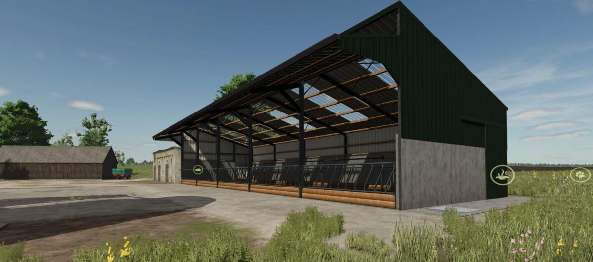 Five Bay slatted Cow Shed v 1.0