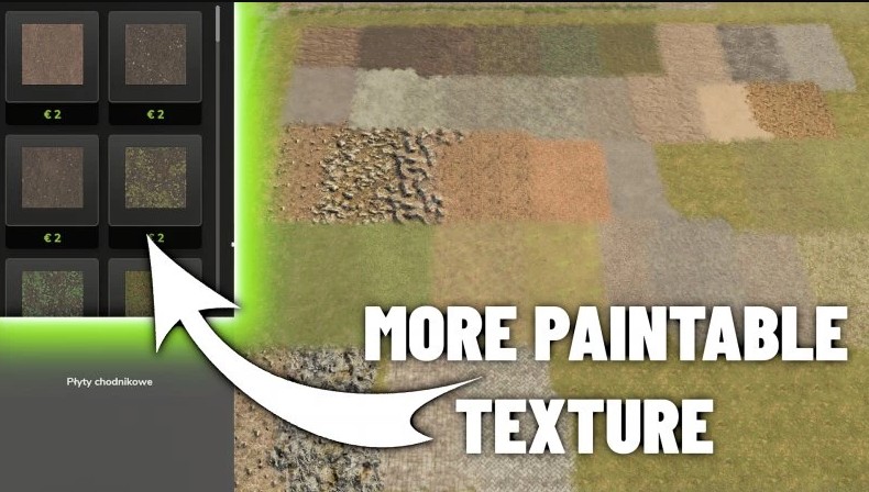 More paintable Texture for all Maps v 1.0