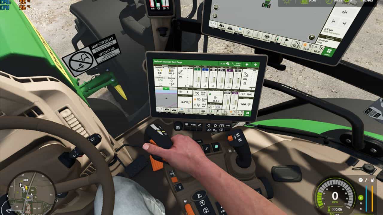 Realistic Camera with Hand on Steering Wheel v 1.0