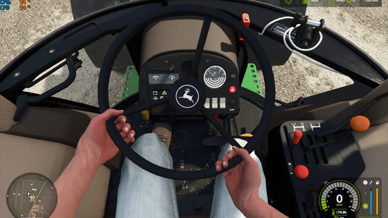 Realistic Camera with Hand on Steering Wheel v 1.0
