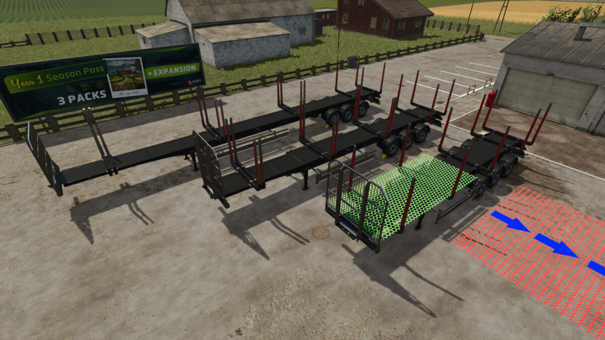 Fliegl Timber Runner Autoload Wood Trailer v 1.0