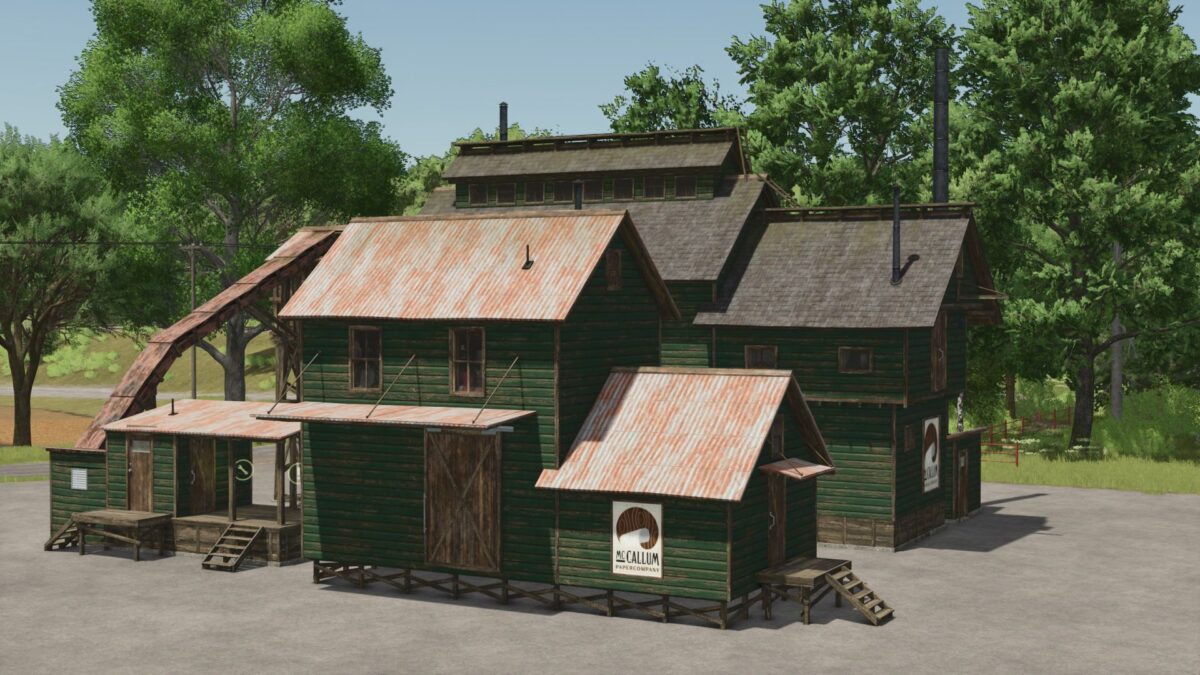 Large Paper Factory with Woodchips v 1.0