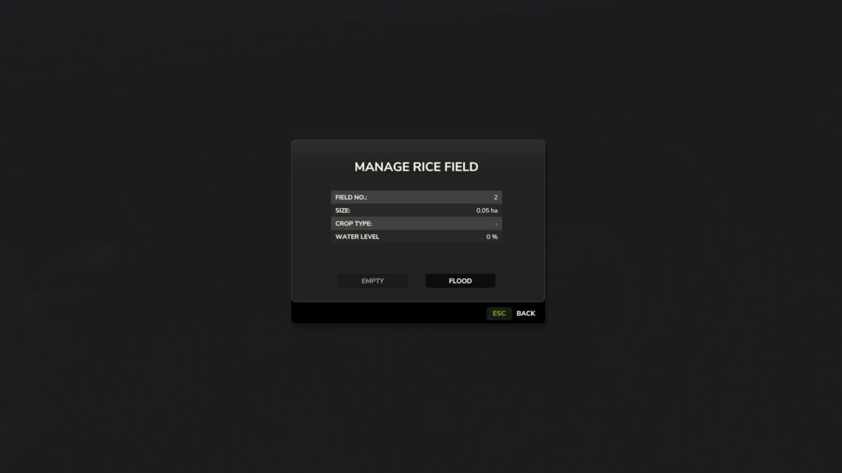Manual Field Flooding v 1.0