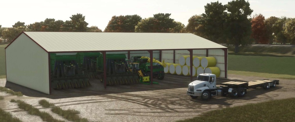 120 x 75 meters Metal Frame Shed v 1.0