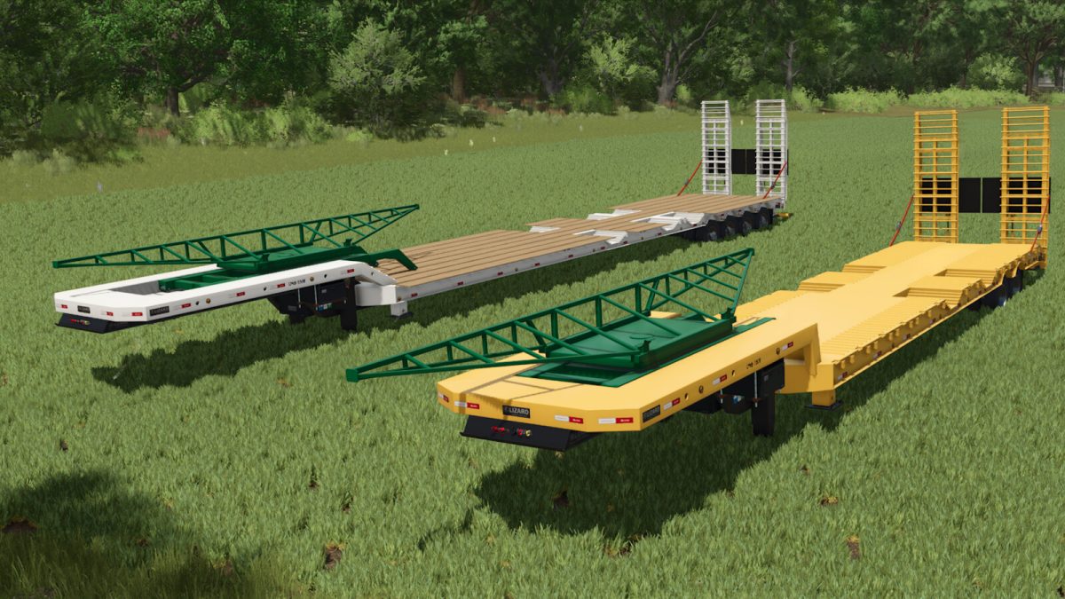 19 and 25 meters Low Loader Trailers v 1.0