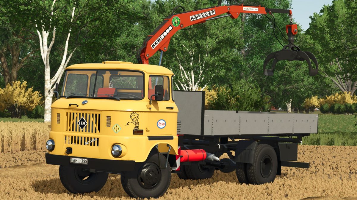 IFA W50 Loader Truck with Crane v 1.0