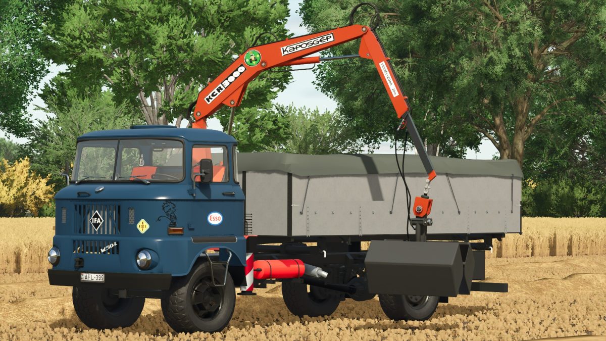 IFA W50 Loader Truck with Crane v 1.0