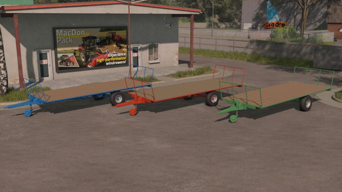 One Axle Bale Trailer v 1.0