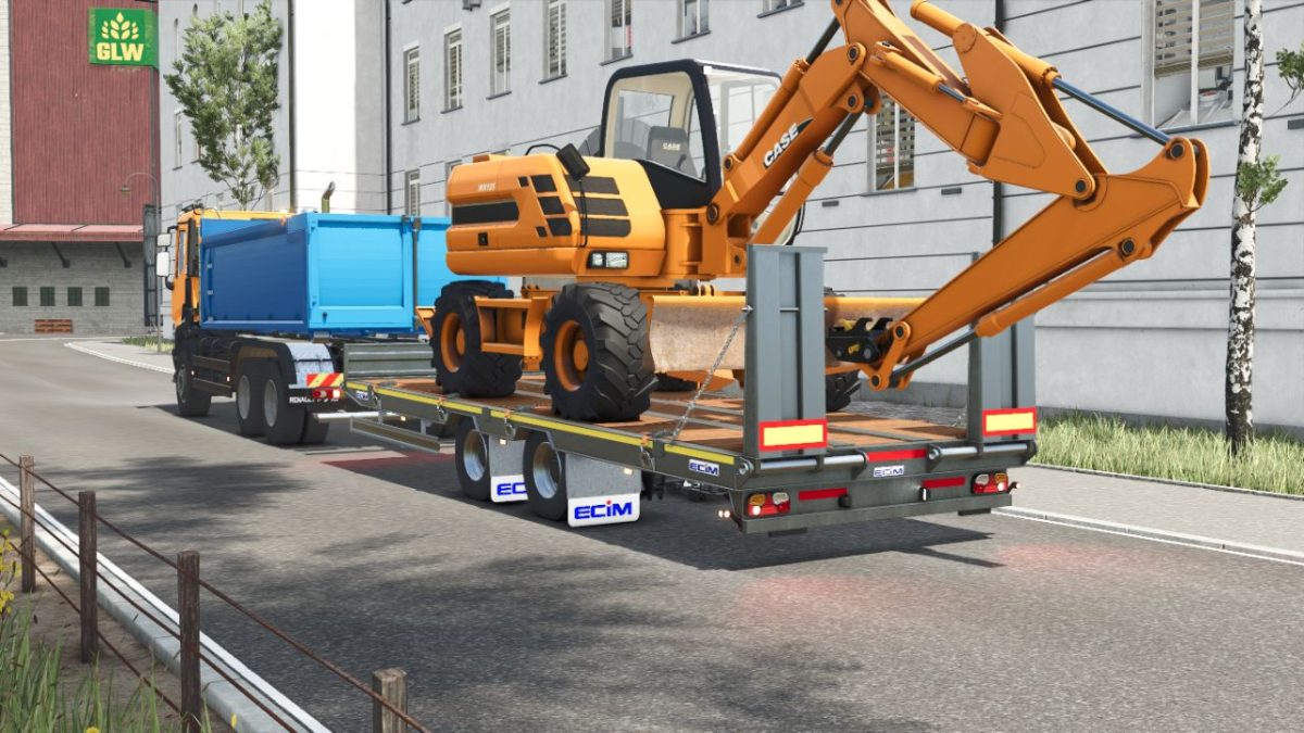 Porte Engin 19T Transport Trailer v 1.0