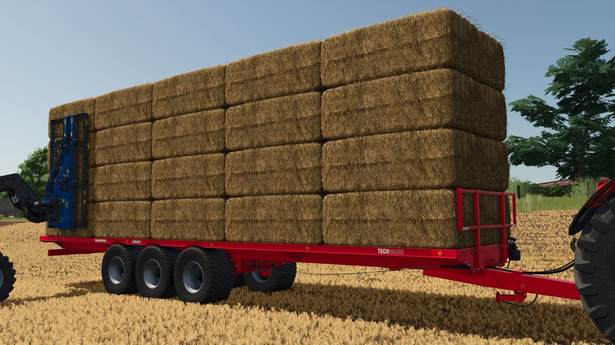 Techmagri TransTruck Bale Trailer v 1.0