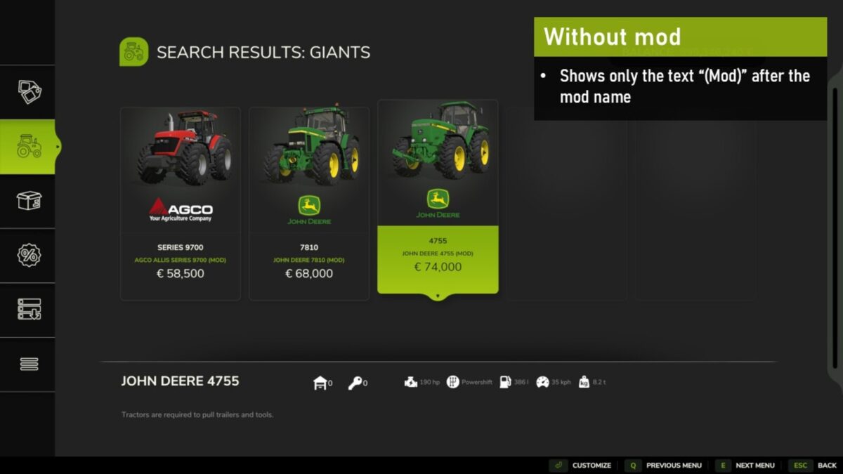 TidyShop Mod Titles v 1.0