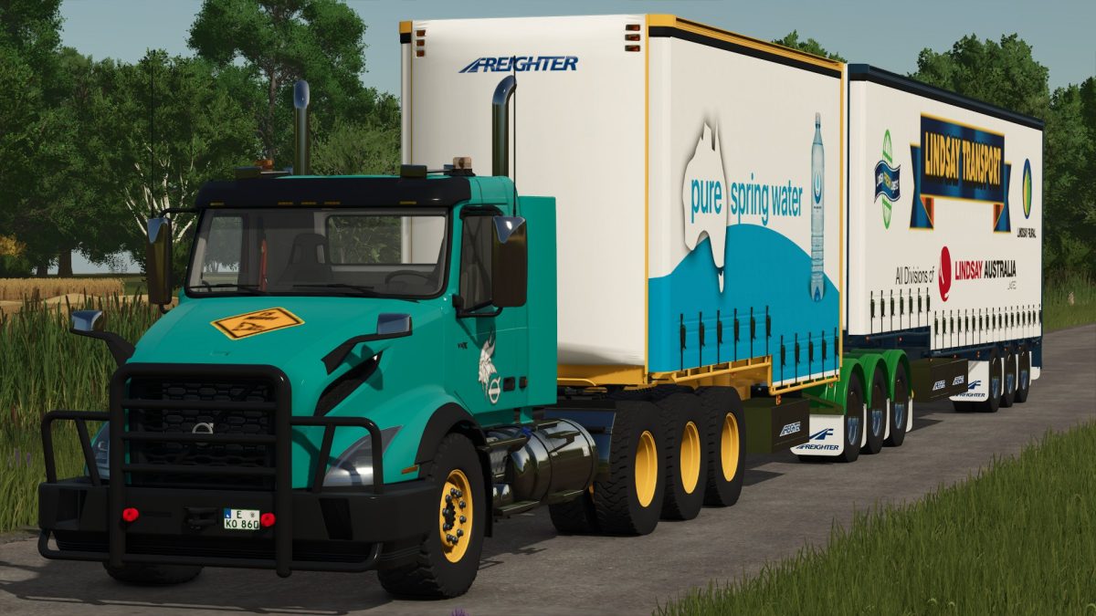 Volvo VNX 300 Truck & MaxiTrans Freighter Trailers v 1.0
