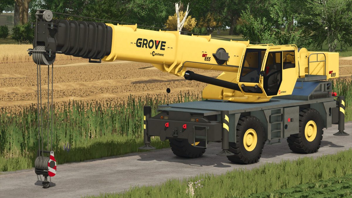 Grove GRT655 Rough Terrain Crane v 1.0