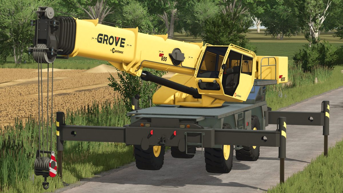 Grove GRT655 Rough Terrain Crane v 1.0