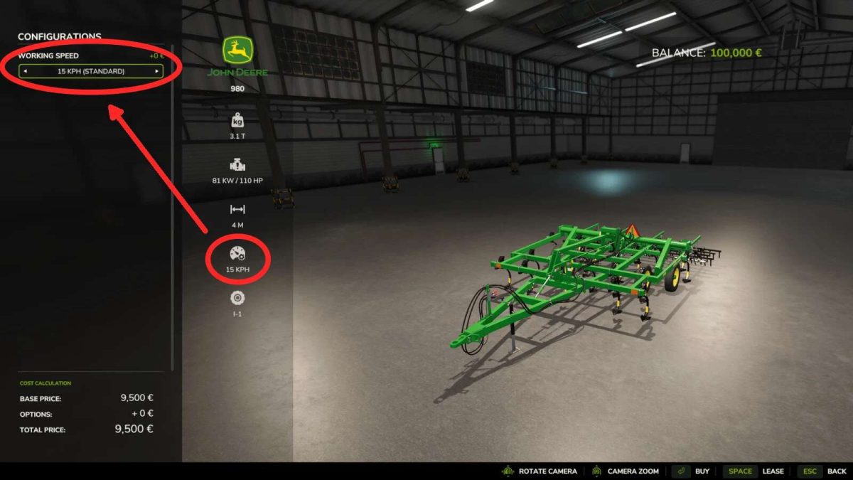 Adjust Working Speed v 1.0