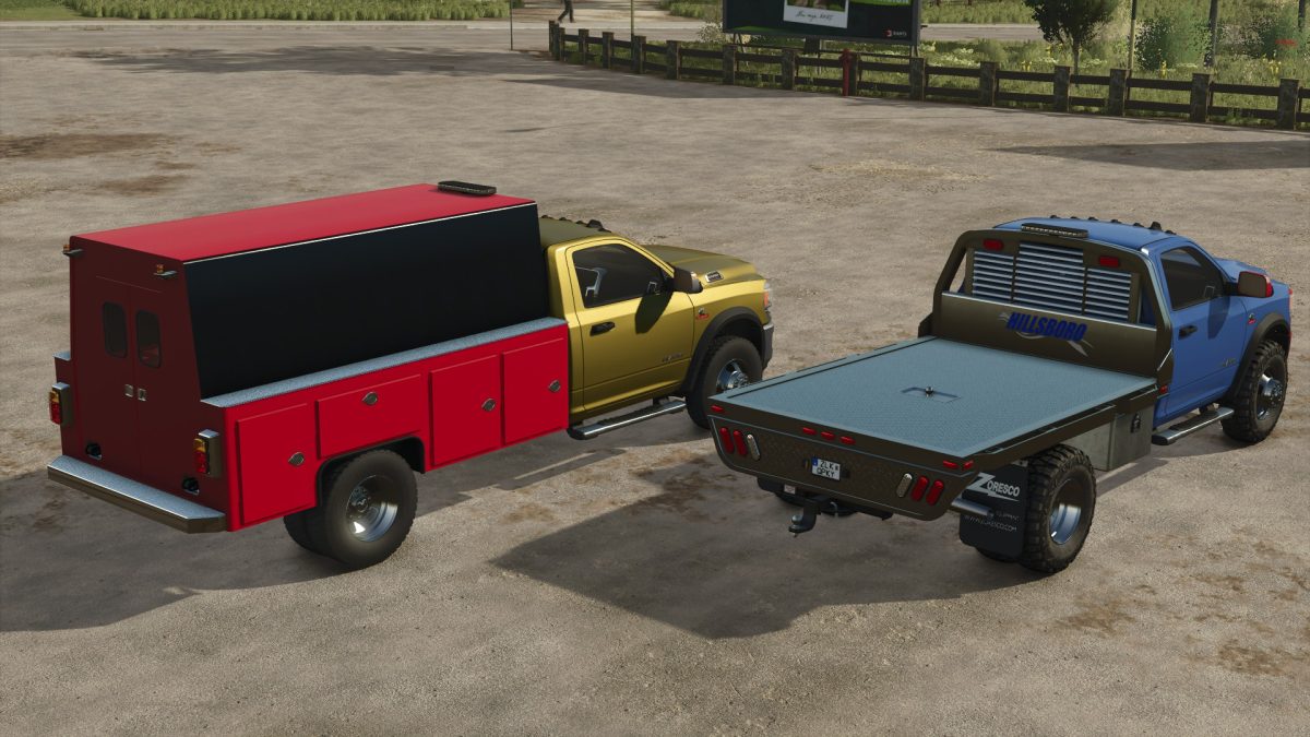 Dodge Ram 5500 Flatbed & Service Trucks v 1.0