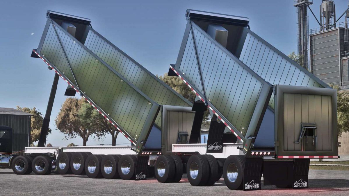Lizard Superior End Dump Trailers Pack v 1.0