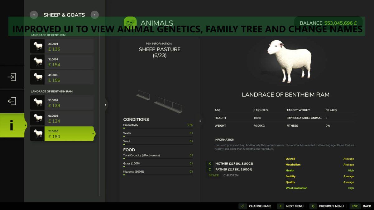 Realistic Livestock v 1.1.0.2