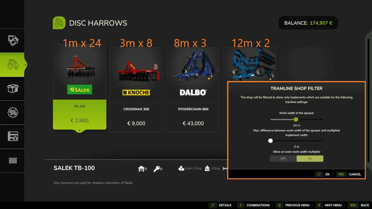 Tramline Shop Filter v 1.0