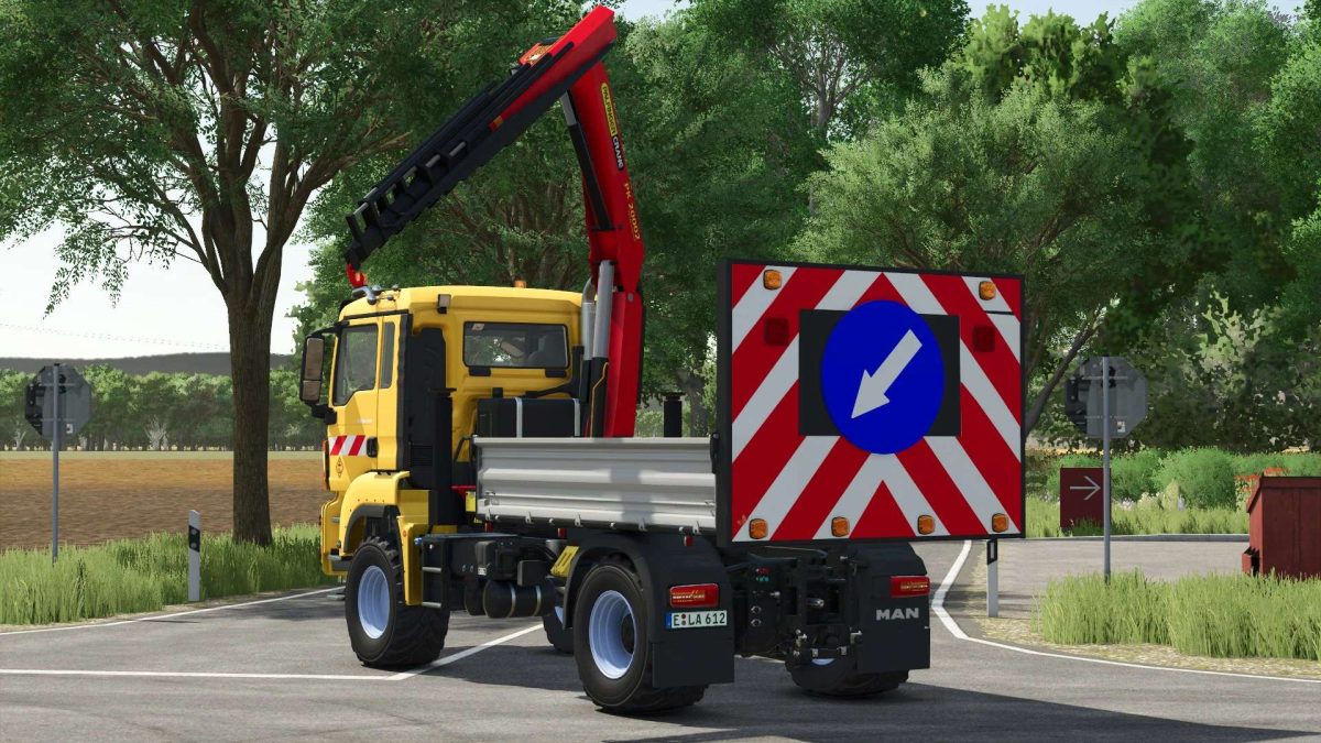 MAN TGS 18.500 TP Bed Truck & Crane v 1.0