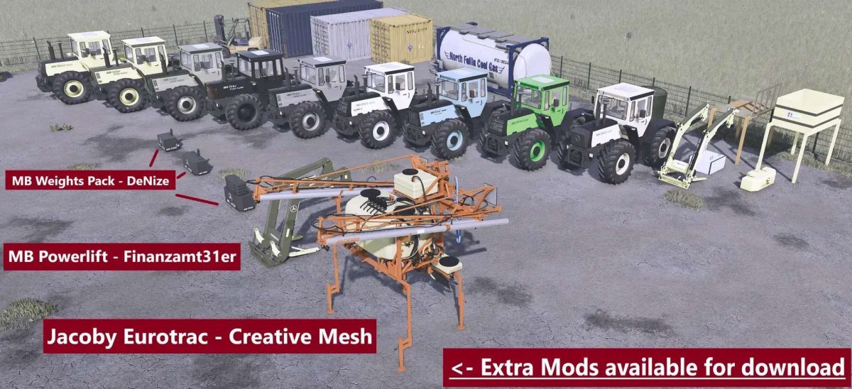 Mercedes Benz MB Trac 442/443 Pack v 2.0.0.1
